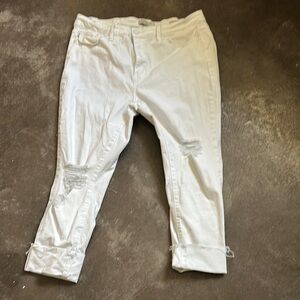 White Distressed Jeans